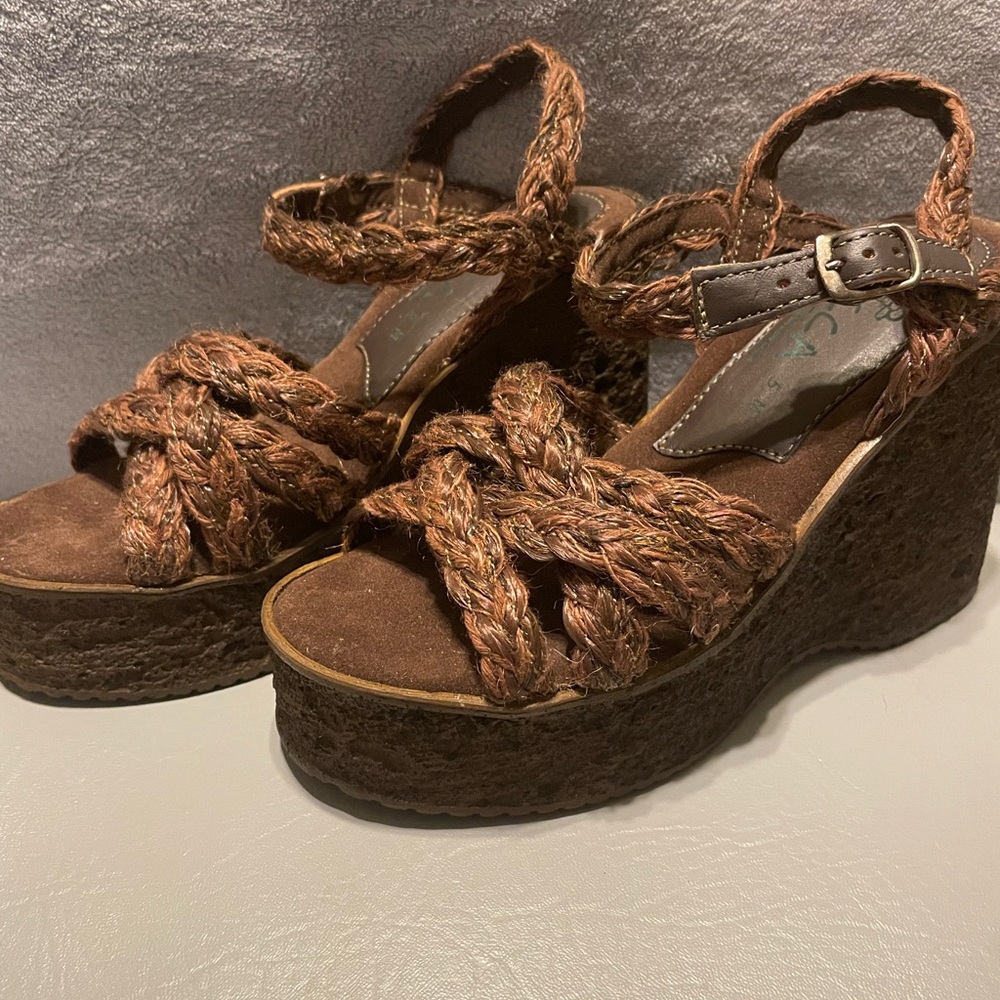 Women's wedge Sbicca  chocolate brown